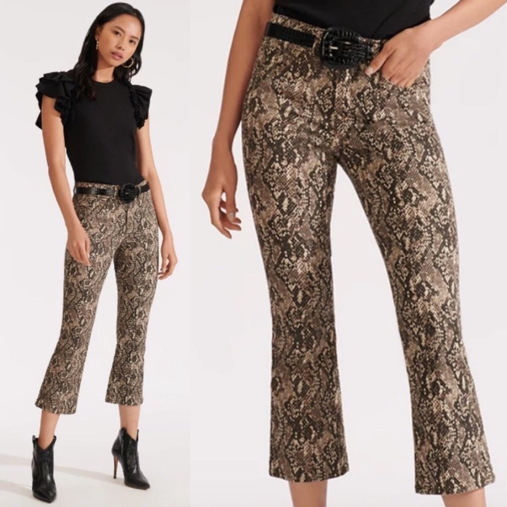 Veronica Beard Carolyn High-Rise Baby-Boot Jeans